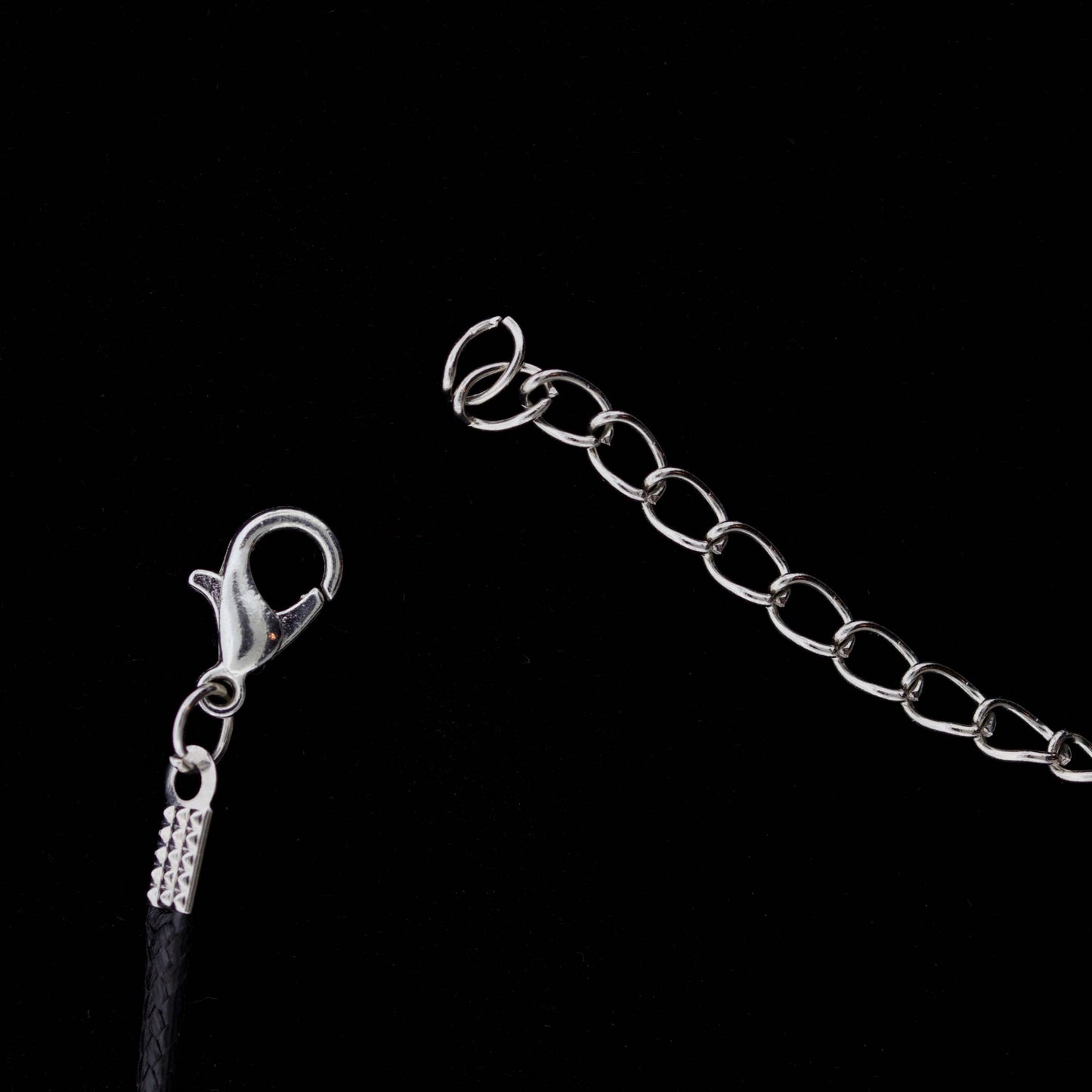1" Fossil Lemon Shark Tooth Necklace – Wire-Wrapped, Black Cord