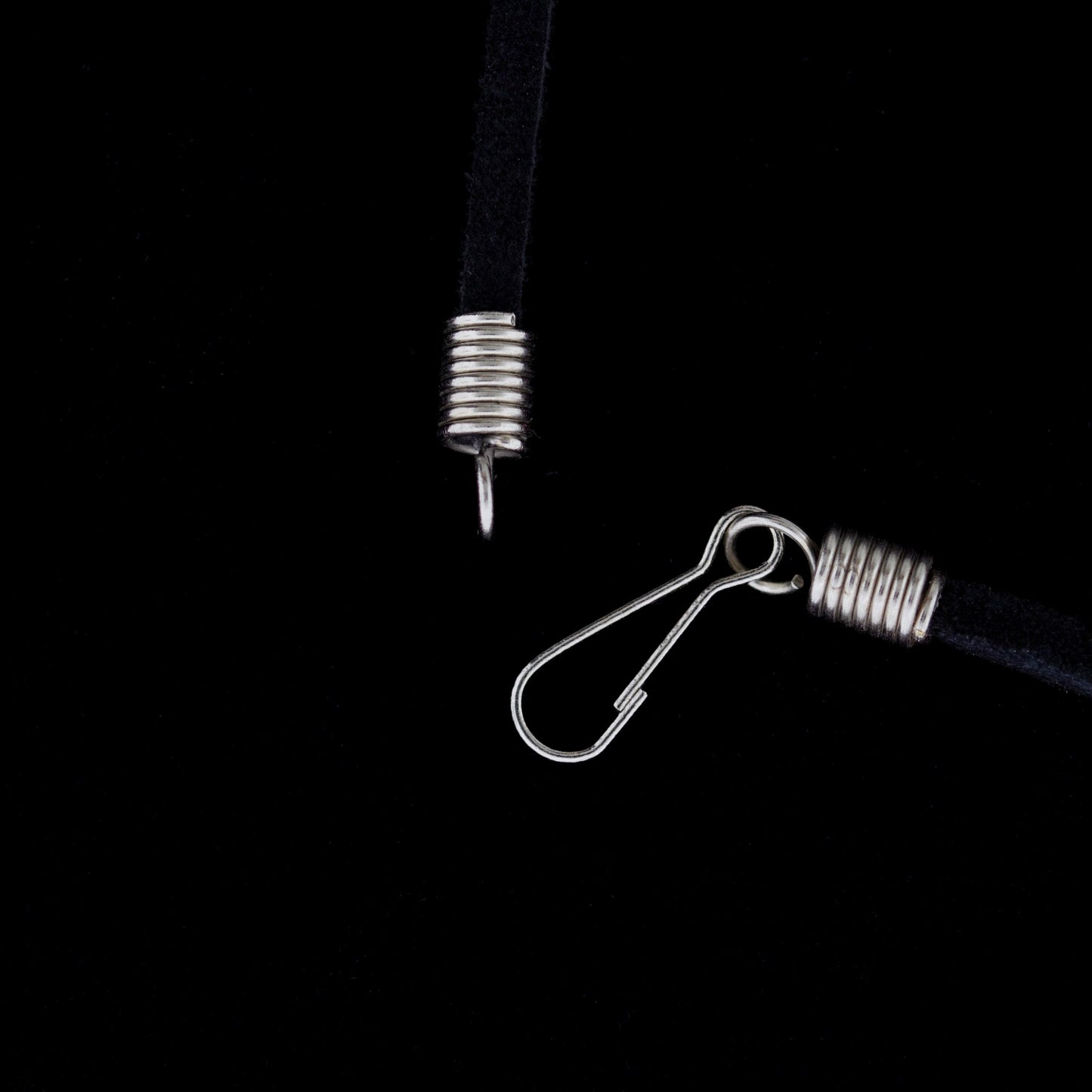 1" Fossil Lemon Shark Tooth Necklace – Black & Silver-Tone Beads