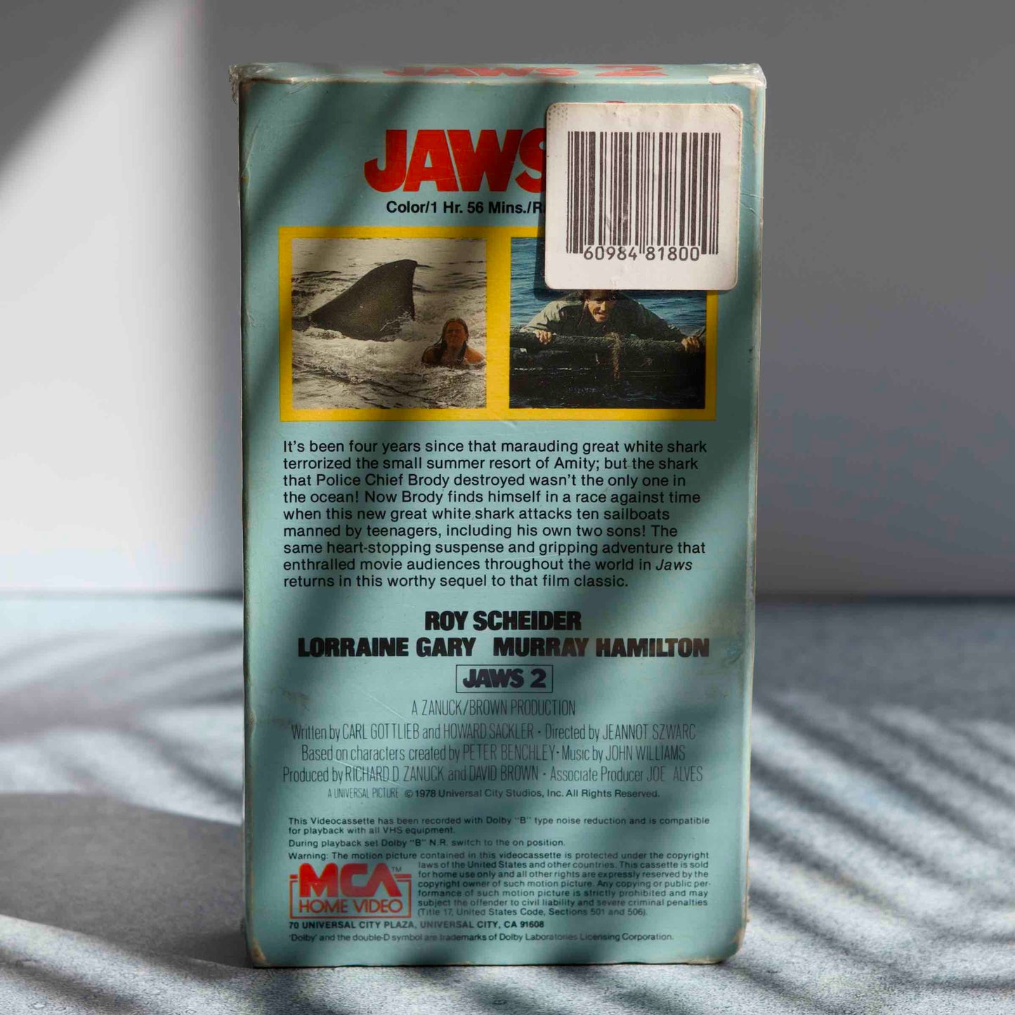 JAWS 2 VHS - Sealed Vintage Tape (1978)