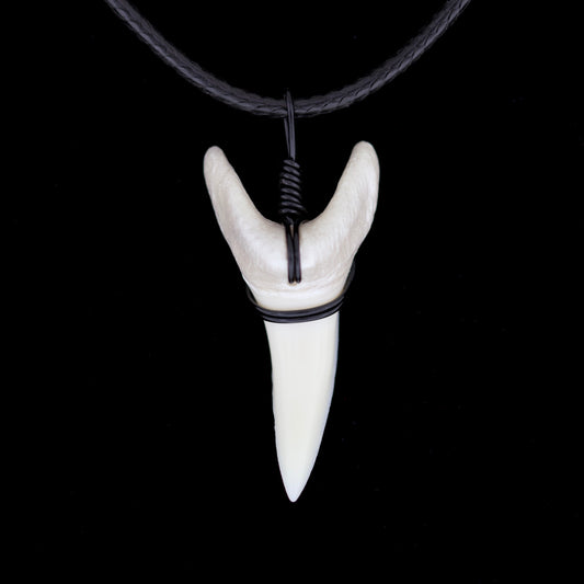 1-3/8" Modern Mako Shark Tooth Necklace